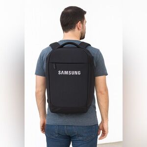 Samsung Modern Tech Backpack – Black Laptop & Travel Bag
